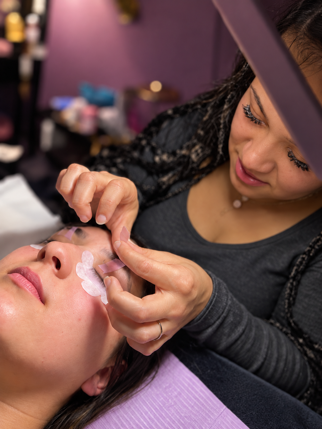 Renae, lash artist at Royal Touch Beauty Salon